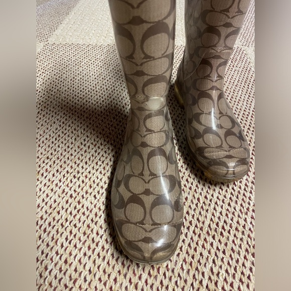 Women’s Coach rain boots, size 6. Gently used and in great condition. - Picture 2 of 4